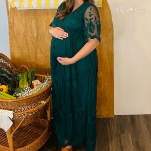 Pink Blush Maternity Dress